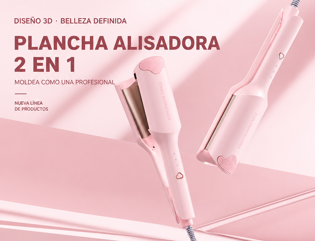 Plancha de pelo profesional 2 en 1