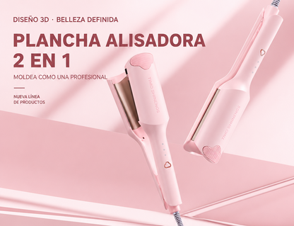 Plancha de pelo profesional 2 en 1