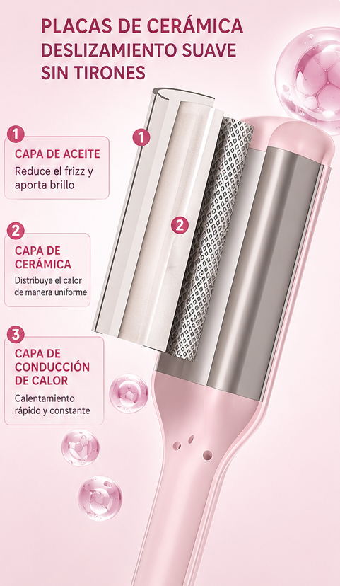 Plancha de pelo profesional 2 en 1
